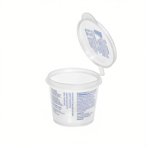 Coppette Monoporzione Trasparenti in PP da 2 Oz con Coperchio per Conservazione della Freschezza, Design Minimalista, per Uso in Cucina - Product Image 1