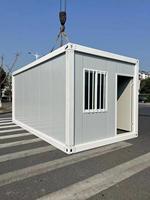 Panneau sandwich en acier modulaire préfabriqué à construction rapide maison de conteneur pliable minuscule maison familiale bureau debout libre extérieur