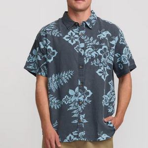 Camisa Aloha Personalizada para Hombre, Camisa de Lino de Alta Calidad con Estampado de Lujo, Cuello Solapa, Transpirable y Suave - Product Image 3