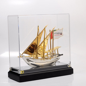 EU kinh doanh sang Trọng Quà Tặng Mô hình tàu tùy chỉnh thiết kế chấp nhận trang trí văn phòng Kim Loại mô hình thuyền buồm - Product Image 4