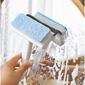 Multifunctional window glass brush, wall tile cleaning brush, <b>double</b>-<b>sided</b> <b>mirror</b> cleaning sponge brush, squeegee - Product Image 2
