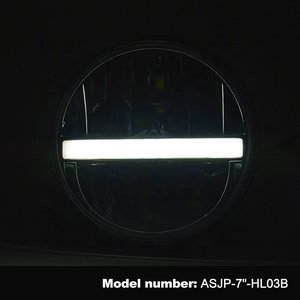 ASEND Nero lunetta riflettore luce di azionamento 12V 6500K con ambra accendere la luce 12 mesi di garanzia HA CONDOTTO il faro per jeep per <span class=keywords><strong>Hummer</strong></span> - Product Image 3