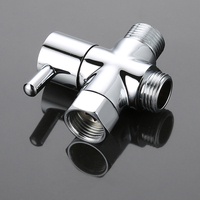 Accessoires de robinetterie sanitaires : Robinet d'angle en laiton F1/2*M1/2*M1/2, Vanne de contrôle de douche, Vanne d'arrêt d'eau, Déviateur pour salle de bain et toilettes