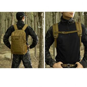 Sac à dos de randonnée tactique personnalisé 45L en Oxford camouflage, antivol, imperméable avec doublure en polyester – Nouveauté 2025 – Vente Flash - Product Image 6