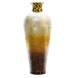Vase de sol en métal robuste avec un design moderne et élégant, revêtement poudré pour les grands espaces, les halls d'entrée, les bureaux, les salles de conférence - Product Image 1