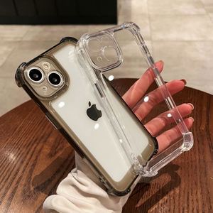 เคสโทรศัพท์มือถือแบบใสกันกระแทกสี่มุมสำหรับ iPhone 16 15 14 13 12 11 Pro Max PLUS เคสโทรศัพท์กันกระแทกกันตก - Product Image 3
