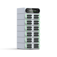Station de location de banque d'énergie intelligente empilable internationale avec bouton chargeur pop-up en libre-service distributeur automatique de téléphone portable