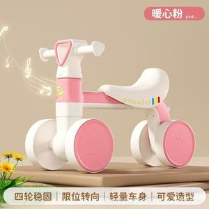 Four Wheel Balance Bike For 1-3 Years Old Kids With Led Lights And Soft Wheels Toddler Scooter Toy Car - Product Image 4