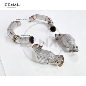 Ecnal pour BMW M5 F90 V8 4.4T Acier inoxydable Sport Downpipe Tuyau avant - Product Image 2