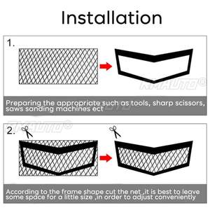Grille de protection universelle en maille d'aluminium pour voiture, 100x30/120x40cm, pour pare-chocs et capot - Product Image 6