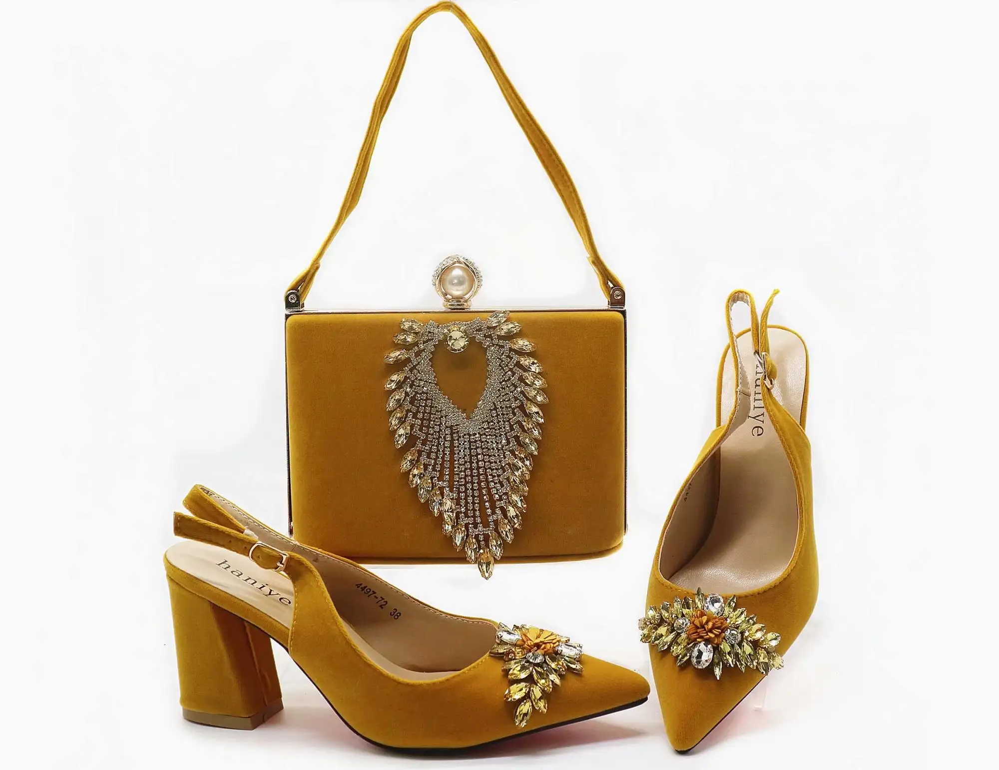 H & D New Fashion African Shoes And Bags To Match From Factory Outlet