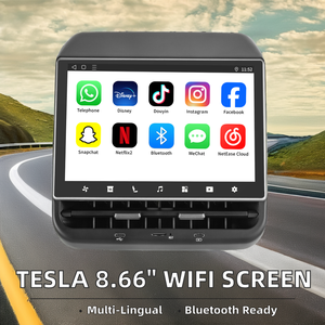 8.66 Inch Android System Rear Entertainment Control Touch Screen 1-Year Compatible AMD 26 Pin Car Play <strong>Tesla</strong> <strong>Model</strong> <strong>3</strong>/Y - Product Image 2