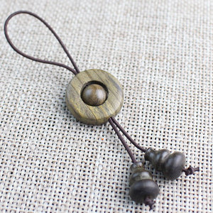 Wooden Lucky Charm Pendant <b>Set</b> For Bracelet Making Mixed Shapes Scattered <b>Beads</b> - Product Image 3