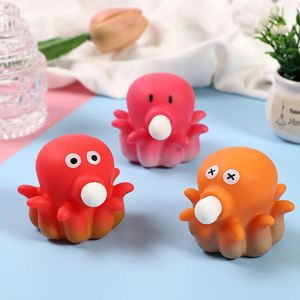 Wholesale Octopus Squeeze Toy <b>Bubble</b>-Blowing Portable & Durable Rubber Design for <b>Kids</b> & Office Decor Age Range 5 to 7 Years - Product Image 3