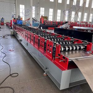 <b>Standing</b> Seam Angle Chi Roll Forming Machine for Colored Steel Roof Tiles with PLC Control - Product Image 2