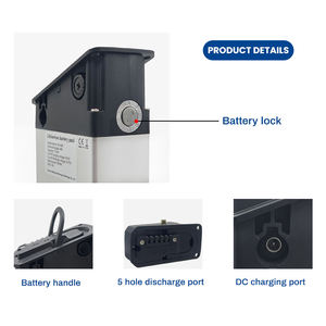 Batería Plegable para Bicicleta Eléctrica, 48v 17.5Ah, Paquete de Baterías de Iones de Litio para <span class=keywords><strong>ENGWE</strong></span> <span class=keywords><strong>EP</strong></span>-<span class=keywords><strong>2</strong></span> CMACEWHEEL RX20 Lankeleisi X3000plus - Product Image 4