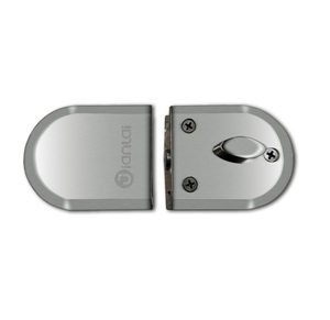Serrure de porte en verre 304 bouton en acier inoxydable porte coulissante <span class=keywords><strong>loquet</strong></span> de <span class=keywords><strong>sol</strong></span> boulon unique sans clé adapté pour 10mm-12mm d'épaisseur - Product Image 1