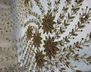 Dernier tissu brodé pour femmes Vêtements avec des perles lourdes Collection indienne de gros abordables - Product Image 1