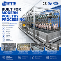 Solution d'abattage mobile CE 1000BPH pour volailles, ligne d'abattage de poulets, équipement d'abattage, système d'abattoir en conteneur