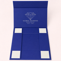 Boîte cadeau pliable écologique FSC avec couvercle magnétique, logo personnalisé, emballage plat pliable pour vêtements, OEM ODM