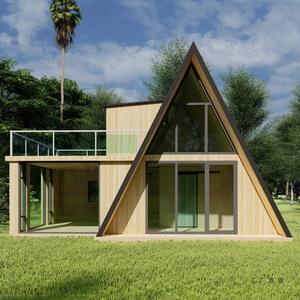 Casa Prefabricada Modular Moderna y Elegante, Pequeña, Móvil, para Exteriores, con Estructura Triangular <span class=keywords><strong>de</strong></span> Acero Ligero, Estilo CA - Product Image 5