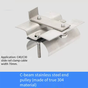 क्रेन ट्रॉली बिजली आपूर्ति गोल फ्लैट केबल समायोज्य निलंबन ट्रॉली - Product Image 4