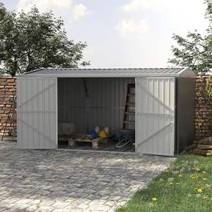 Abri de <span class=keywords><strong>moto</strong></span> en acier pour extérieur EG1408-H200-2H, kit de stockage préfabriqué pour jardin, <span class=keywords><strong>garage</strong></span>, salle d'outils, <span class=keywords><strong>maison</strong></span> utilitaire ou entrepôt - Product Image 1