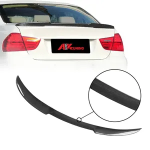 Real Dry Carbon Fiber Rear Spoiler for BMW E90 3 Series M3 Sedan 2006-2011 Trunk Lip Spoiler Wing