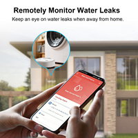 Capteur de fuite d'eau intelligent Tuya, alimenté par batterie, contrôle par application, système d'alarme de sécurité domestique, durée de vie supérieure à 2 ans