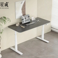 Support électrique automatique à double moteur de haute qualité ou bureau assis Table d'ordinateur de bureau au design moderne avec des caractéristiques durables