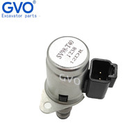 Válvula electromagnética de excavadora de alta calidad GVO SV98-T40-0-N Válvula electromagnética de motor hidráulico 24V Apta para JCB200 JC220
