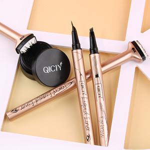 <span class=keywords><strong>Crayon</strong></span> pour les yeux QICIY + Gel pour <span class=keywords><strong>sourcils</strong></span> à <span class=keywords><strong>4</strong></span> <span class=keywords><strong>pointes</strong></span> + Tampon pour cils inférieurs, imperméable, anti-bavures, longue durée, un tampon, un trempage, un seul geste - Product Image 4