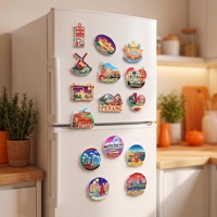 Imán de Resina Personalizado ROOGO, Imán 3D para Refrigerador, Recuerdo Turístico de Diferentes Países, Imanes de Resina 3D, Decoración para el Hogar, Manualidades