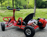Nouveau Kart à Pédale à Essence 80CC UTV Tout-Terrain pour Plage avec Moteur Deux Temps et Vitesse de 35 km/h pour Aventures en Plein Air