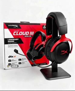 หูฟังเกมมิ่งแบบมีสาย HyperX <span class=keywords><strong>Cloud</strong></span> 3 พร้อมไดรเวอร์แบบไดนามิก เสียงรอบทิศทาง ฟังก์ชันตัดเสียงรบกวน (ANC) รองรับ PS5, Xbox, Switch และอีสปอร์ต - Product Image 1