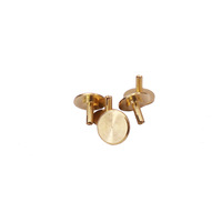 Piezas de reloj de pared DIY: cabezal de metal dorado y herramienta de montaje