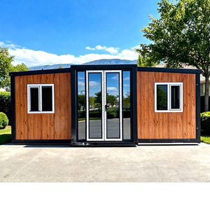 Maison conteneur préfabriquée extensible pour séjour court, 20, 30 ou 40 pieds, 2 chambres, 1 salle de bain, mini-maison isolée, bungalow - Product Image 1