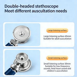 Estetoscopio Inteligente de Doble Cabezal, Económico, Simple, Multifuncional, de Doble Tubo, Diseño Manual de Plástico, con Certificación CE - Product Image 4