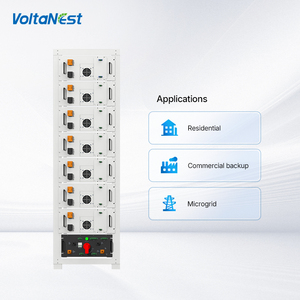 Hệ thống lưu trữ pin Lifepo4 VoltaNest 64KWH 80KWH 96KWH 112KWH 100KWH, lắp đặt trên giá đỡ, điện áp cao, pin Lithium-ion, dùng cho thương mại - Product Image 4