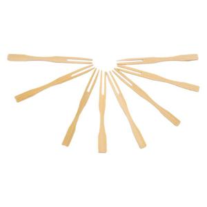 Brochettes en bambou 12 cm, fourchettes à fruits jetables pour fêtes, gâteaux et desserts - Product Image 5