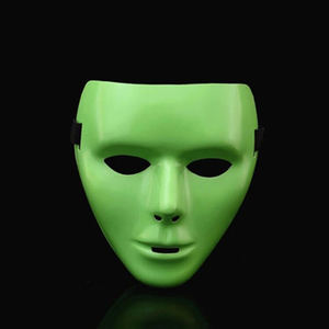 Pesta Halloween JabbaWockeez topeng dansa putih HPC-2120 plastik berbentuk kucing topeng pesta topeng plastik horor untuk pesta kostum - Product Image 4