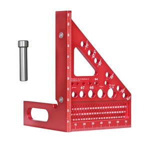 Règle d'angle triangulaire pour charpentiers Yun Bei YB en alliage d'aluminium, 45/<span class=keywords><strong>90</strong></span> degrés, multi-angles, haute précision, pour marquage - Product Image 5
