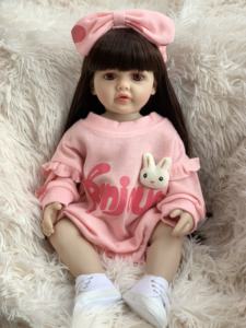 <span class=keywords><strong>R</strong></span> & B Peuter Zwart Speelgoed Jongen <span class=keywords><strong>Bed</strong></span> Tiwis Mini Solid Gratis Kit Vinyl Katoenen China Bambola Siliconen Reborn Baby Poppen - Product Image 4