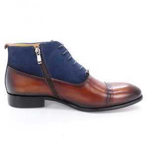 Sh10588a Envío Directo botas de vestir para hombre cuero genuino <span class=keywords><strong>2023</strong></span> invierno con cordones botas <span class=keywords><strong>Chelsea</strong></span> hombres - Product Image 6