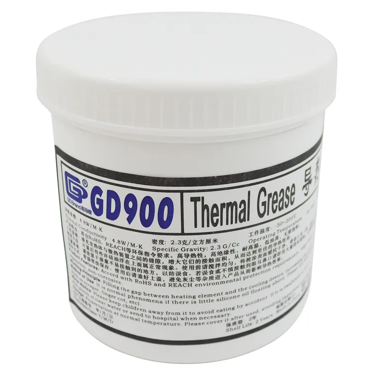 Net Weight 1 Kilogram Can Packaging Gray GD900 Thermal Conductive Grease Paste Plaster Heat Sink Compound for CPU LED GPU CN1000