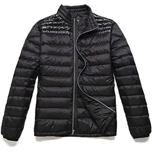 High Quality Men's Puffer Jacket Mink Fur Bubble Print Custom Logo Winter Outdoor Knitted <b>Coat</b> Plus Size Direct Manufacturer - Product Image 1