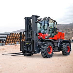 Chariot élévateur industriel tout-terrain robuste 5 tonnes pour entrepôt portuaire 4x4 - Product Image 2