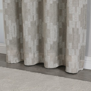 OWENIE European Style Luxury Morden <strong>Gingham</strong> Geomatics <strong>Curtains</strong> Geometric Design Living Room - Product Image 4