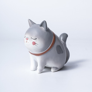 Colorido Estilo nórdico resina arte sala <span class=keywords><strong>de</strong></span> estar TV gabinete dormitorio Navidad joyería lindo Ins creativo fantasía gato adornos - Product Image 6