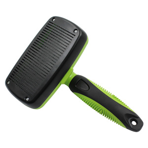 Best Seller <span class=keywords><strong>Pet</strong></span> Hair Deshedding <span class=keywords><strong>Grooming</strong></span> Tool Dog Cat Autolimpieza Slicker <span class=keywords><strong>Brush</strong></span> - Product Image 2